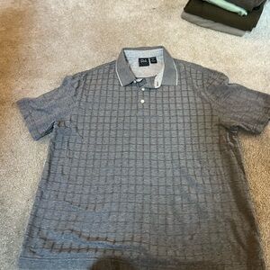 Jos. A. Bank Textured Gray Polo Shirt